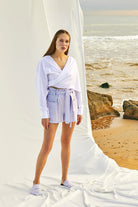 Nazlı Ceren-Louis Keten Şort-Şort-3-Milagron.com