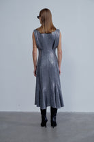 Nazlı Ceren-Lycee Payetli Midi Elbise-Elbise-4-Milagron.com