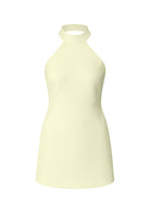 Marcel Mini Krep Elbise Sarı - 4