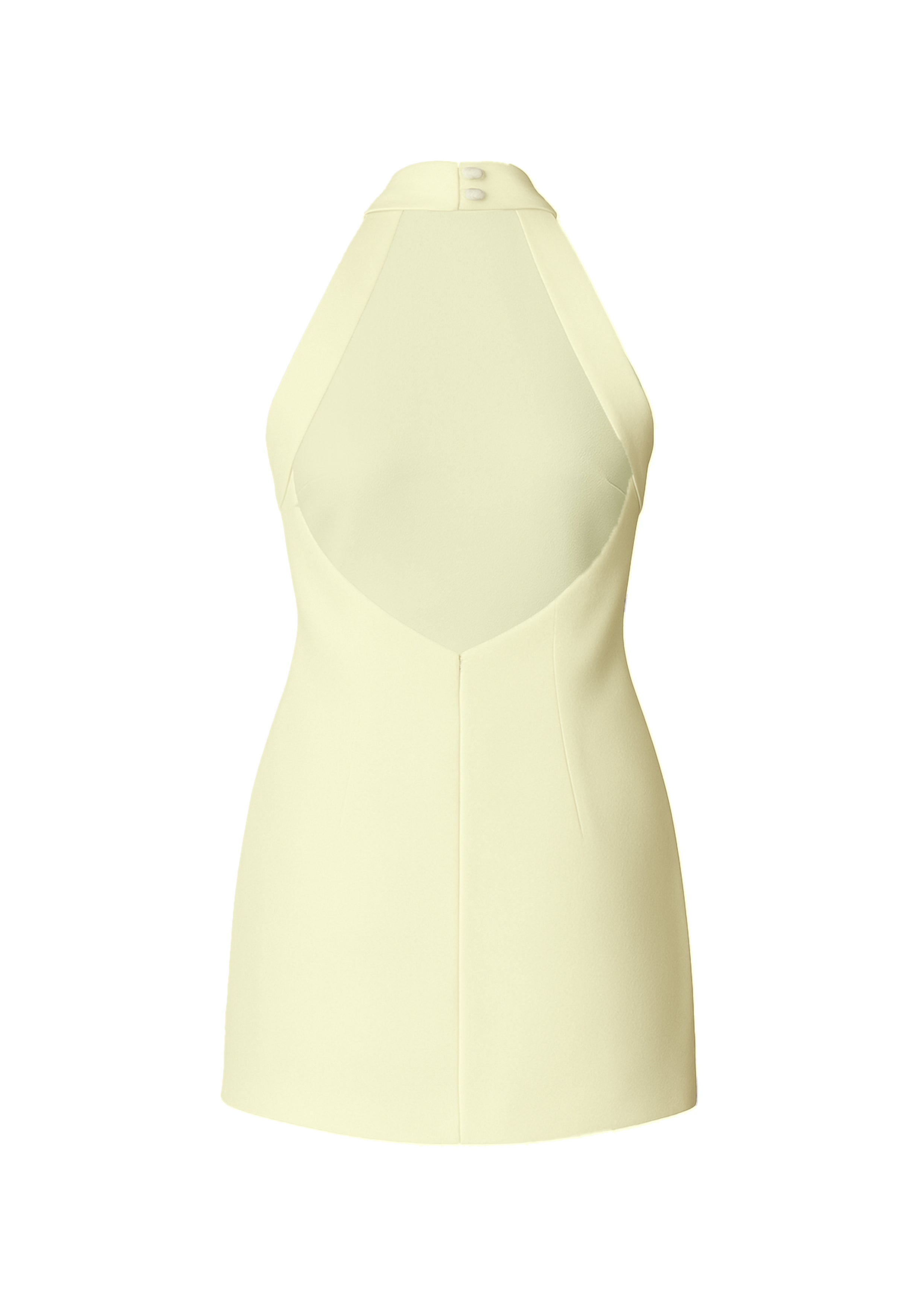 Marcel Mini Krep Elbise Sarı - 5