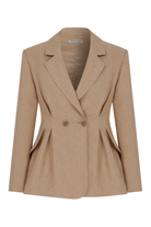 Nazlı Ceren-Marde Ceket Almon Buff-Ceket-3-Milagron.com