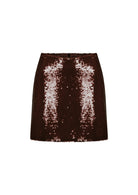 Nazlı Ceren-Marde Payetli Mini Etek Bordo-Etek-5-Milagron.com