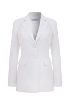 Nazlı Ceren-Marylebone Krep Blazer Beyaz-Elbise-6-Milagron.com