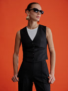 Millie Düz Kesim Twill Pantolon
