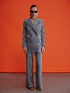 Nazlı Ceren-Millie Gri Kadife Pantolon-Pantolon-4-Milagron.com