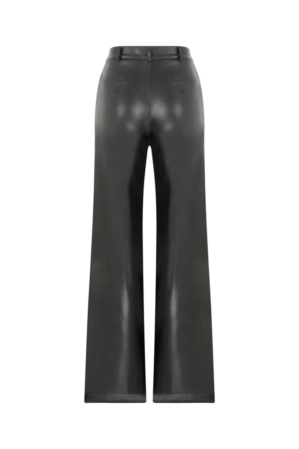 Nazlı Ceren-Millie Straight Cut Vegan Deri Pantolon-Deri Pantolon-4-Milagron.com