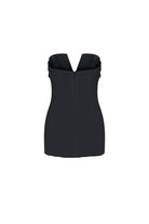 Nazlı Ceren-Miora Mini Deri Elbise Siyah-Elbise-8-Milagron.com