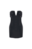 Nazlı Ceren-Miora Mini Deri Elbise Siyah-Elbise-9-Milagron.com