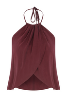 Mui Modal Top Red Plum