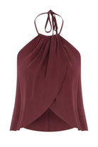 Nazlı Ceren-Mui Modal Top Red Plum-Top-4-Milagron.com