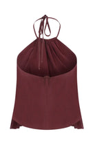 Nazlı Ceren-Mui Modal Top Red Plum-Top-5-Milagron.com
