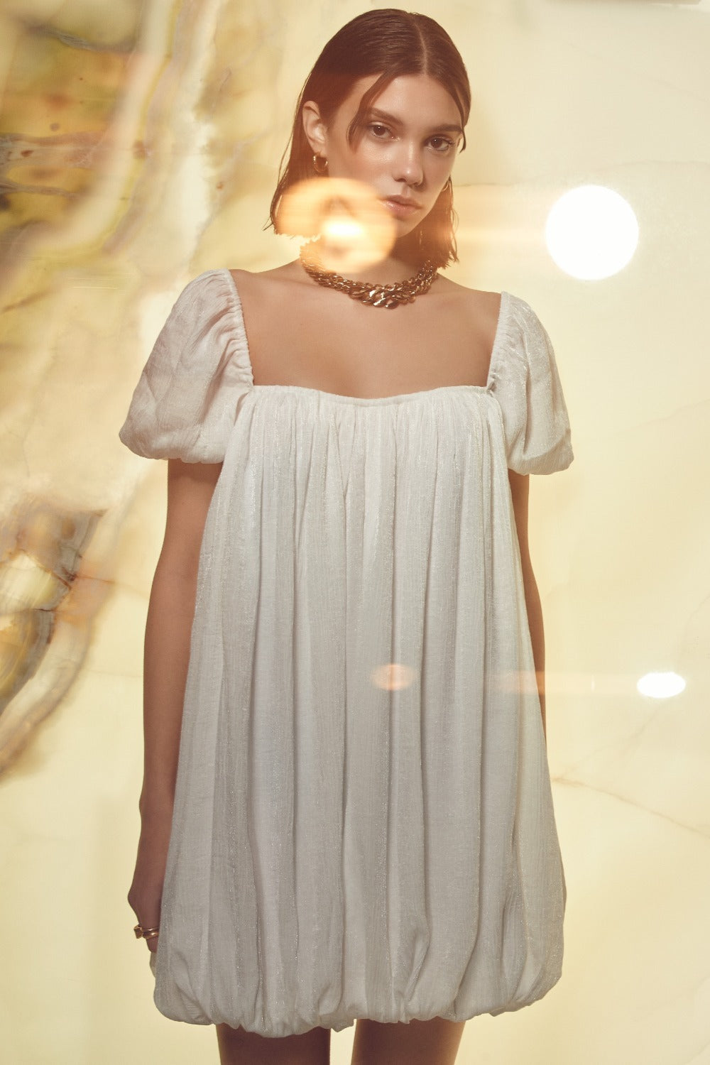 Nazlı Ceren-Noma Mini Balon Elbise-Elbise-4-Milagron.com