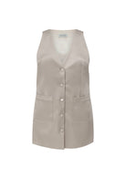 Nazlı Ceren-Odessa Mini Düğmeli Elbise Füme-Elbise-4-Milagron.com