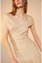 Nazlı Ceren-Purley Jarse Elbise Cuban Sand-Elbise-5-Milagron.com