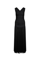 Nazlı Ceren-Purley Jarse Uzun Siyah Elbise-Elbise-1-Milagron.com