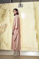 Nazlı Ceren-Rache Kaftan Salmon Pink-Kaftan-4-Milagron.com