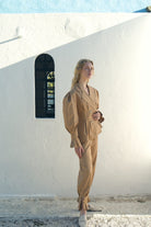 Nazlı Ceren-Raff Asimetrik Koton Ceket-Ceket-4-Milagron.com