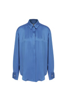 Nazlı Ceren-Ravenna Saten Gömlek French Blue-Gömlek-5-Milagron.com