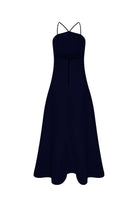 Nazlı Ceren-Riley Midi Elbise Midnight Blue-Elbise-2-Milagron.com