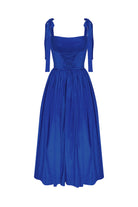 Nazlı Ceren-Sibby Midi Elbise Bleu-Elbise-3-Milagron.com