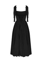 Nazlı Ceren-Sibby Midi Elbise Noire-Elbise-3-Milagron.com