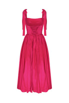 Nazlı Ceren-Sibby Midi Elbise Pink-Elbise-2-Milagron.com