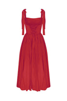 Nazlı Ceren-Sibby Midi Elbise Rouge-Elbise-2-Milagron.com