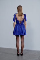 Nazlı Ceren-Sibby Mini Elbise Bleu-Elbise-2-Milagron.com