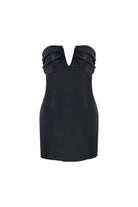 Nazlı Ceren-Siyah Miora Mini Deri Elbise-Elbise-1-Milagron.com