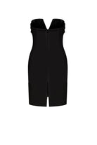 Nazlı Ceren-Siyah Miora Mini Krep Elbise-Elbise-2-Milagron.com