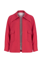 Nazlı Ceren-Terry Wool Blend Jacket In Pink-Ceket-1-Milagron.com