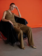 Nazlı Ceren-Tina Pantolon Haki-Pantolon-2-Milagron.com