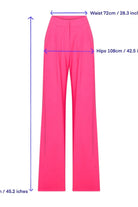 Nazlı Ceren-Tina Wide Leg Pantolon Bubble Gum Pink-Kumaş Pantolon-6-Milagron.com