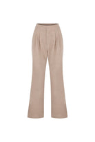 Nazlı Ceren-Tina Yün Pantolon Beige-Pantolon-1-Milagron.com