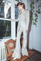 Nazlı Ceren-Tora Vegan Deri Flared Pantolon-Deri Pantolon-2-Milagron.com