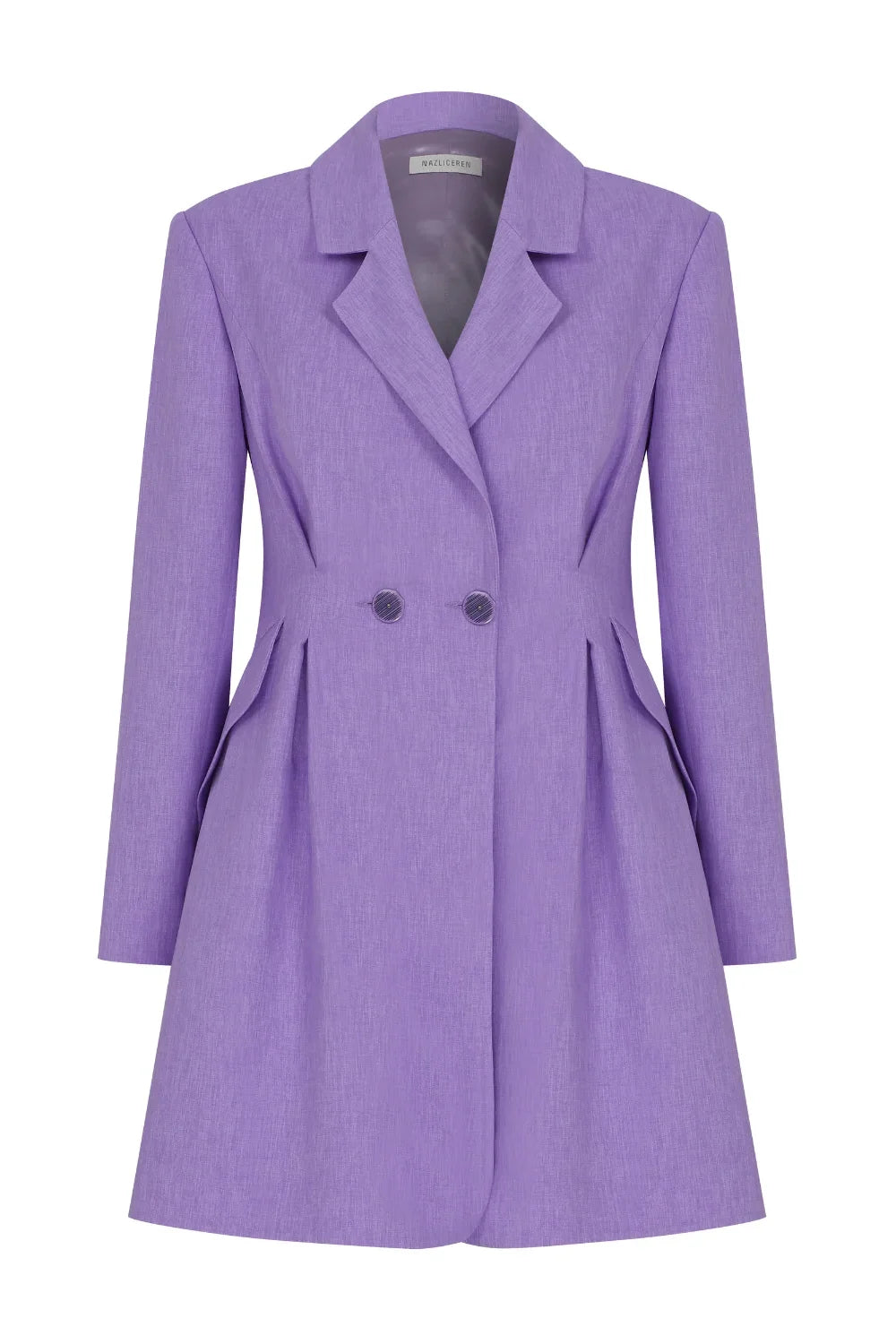 Nazlı Ceren-Valerie Ceket Elbise Mauve Mist-Elbise-1-Milagron.com