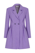 Nazlı Ceren-Valerie Ceket Elbise Mauve Mist-Elbise-1-Milagron.com
