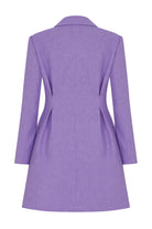 Nazlı Ceren-Valerie Ceket Elbise Mauve Mist-Elbise-2-Milagron.com