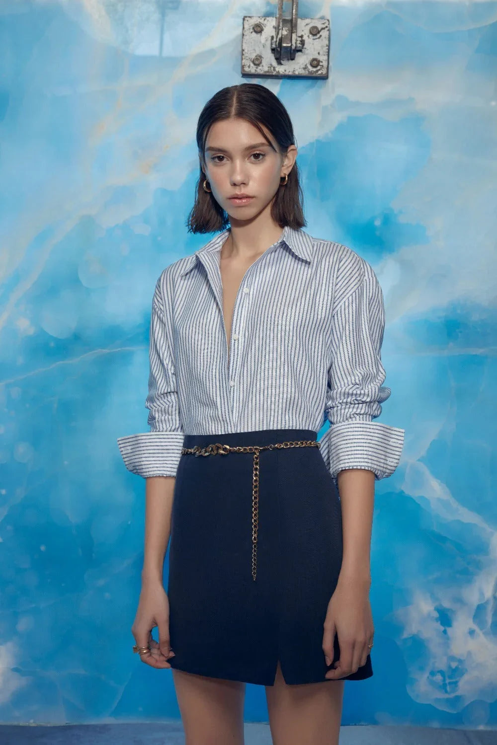 Nazlı Ceren-Vance A Kesim Mini Etek-Etek-2-Milagron.com