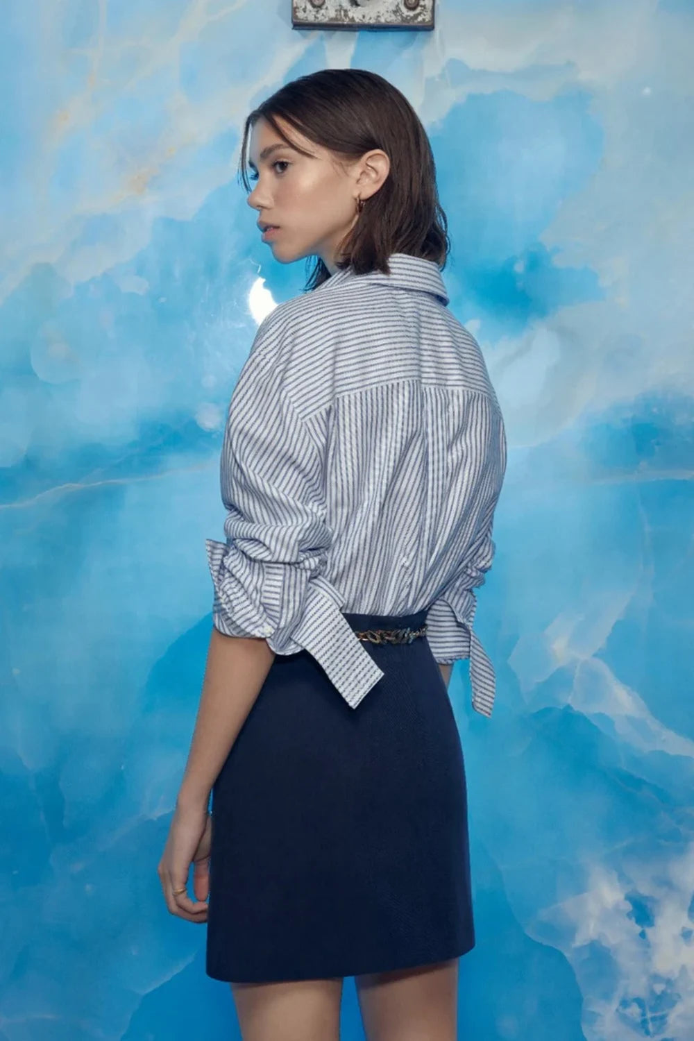 Nazlı Ceren-Vance A Kesim Mini Etek-Etek-3-Milagron.com