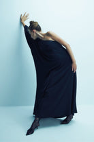 Nazlı Ceren-Venüs Tek Omuz Uzun Elbise Siyah-Elbise-7-Milagron.com