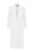 Nazlı Ceren-Vesper Kaşmir Beyaz Palto-Dış Giyim-6-Milagron.com