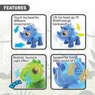 Sil 88592 Silverlit Sesli Ve Işıklı Elektronik Robot Dino Heads Up -Necotoys