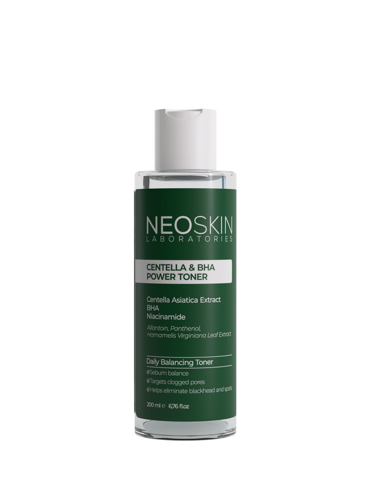 Neoskin-Centella & Bha Power Toner 200ml Centella & Bha İçerikli Siyah Nokta Karşıtı, Gözenek Sıkılaştırıcı Günlük Bakım Toniği-Tonik-1-Milagron.com