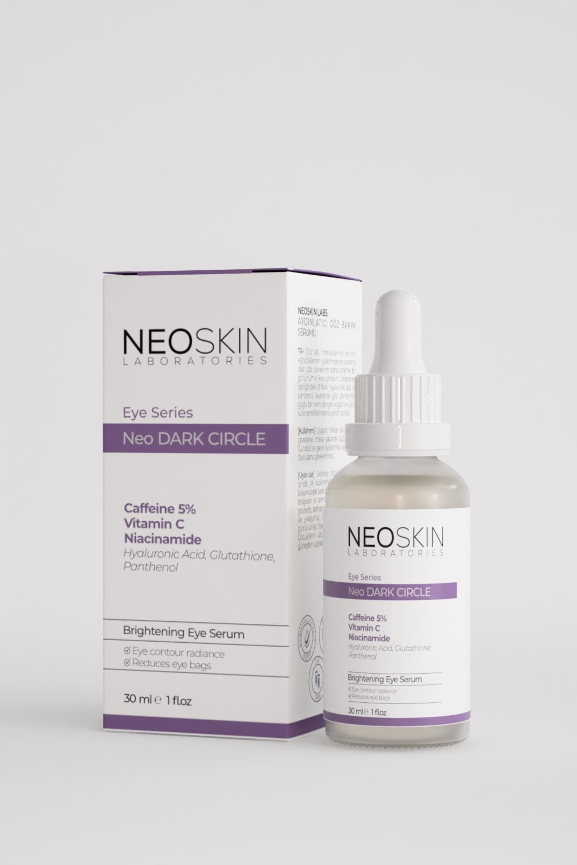 Neoskin-Neo Dark Cırcle 30ml Göz Altı Morluk Ve Torbalanma Karşıtı, Aydınlatıcı Göz çevresi özel Serumu-Göz Serumu-2-Milagron.com