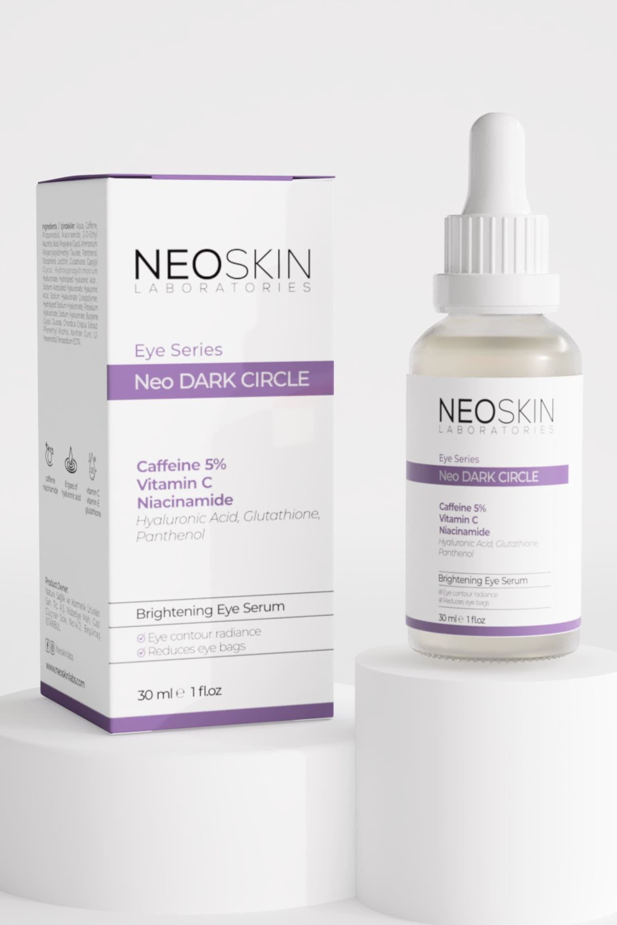 Neoskin-Neo Dark Cırcle 30ml Göz Altı Morluk Ve Torbalanma Karşıtı, Aydınlatıcı Göz çevresi özel Serumu-Göz Serumu-5-Milagron.com