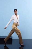 Nilgün Mirza-Altin Elyafli Şik Kargo Pantolon-Pantolon-2-Milagron.com