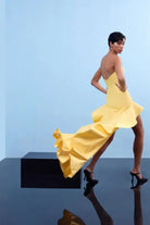 Nilgün Mirza-Kuyruk Detayli Mi̇ni̇ Parti Elbisesi-Elbise-3-Milagron.com