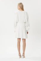 Nilgün Mirza-Yarasa Kol Elde İşlenen Taşlarla Süslü Krep Saten Bluz-Bluz-6-Milagron.com