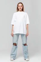 Nineteen Brand-Basic Oversize Unisex T-shirt-T-Shirts-4-Milagron.com